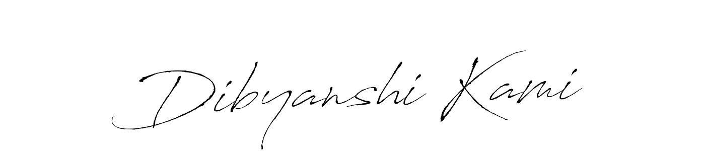 The best way (Antro_Vectra) to make a short signature is to pick only two or three words in your name. The name Dibyanshi Kami include a total of six letters. For converting this name. Dibyanshi Kami signature style 6 images and pictures png