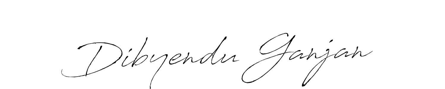 Design your own signature with our free online signature maker. With this signature software, you can create a handwritten (Antro_Vectra) signature for name Dibyendu Ganjan. Dibyendu Ganjan signature style 6 images and pictures png