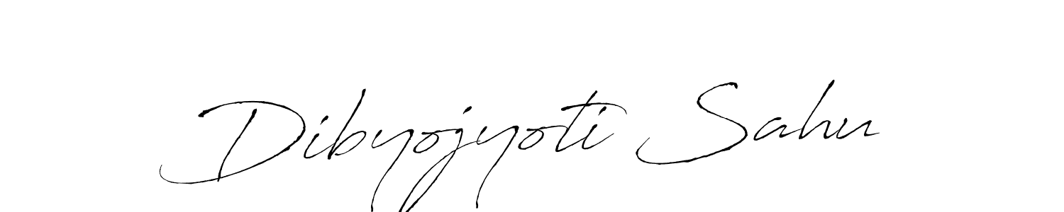 How to make Dibyojyoti Sahu name signature. Use Antro_Vectra style for creating short signs online. This is the latest handwritten sign. Dibyojyoti Sahu signature style 6 images and pictures png