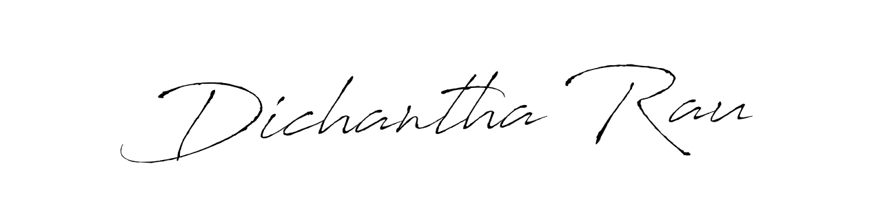 Create a beautiful signature design for name Dichantha Rau. With this signature (Antro_Vectra) fonts, you can make a handwritten signature for free. Dichantha Rau signature style 6 images and pictures png