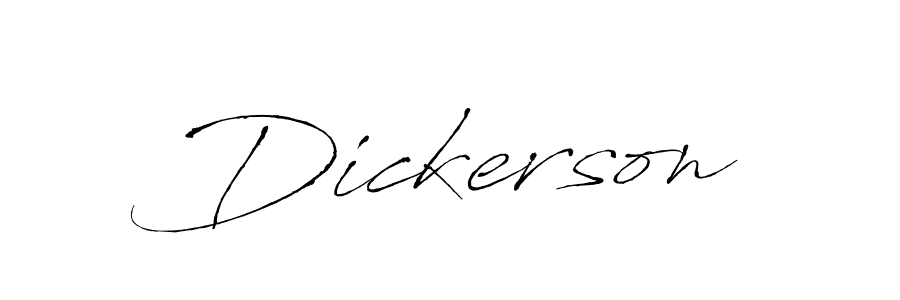 Make a beautiful signature design for name Dickerson. With this signature (Antro_Vectra) style, you can create a handwritten signature for free. Dickerson signature style 6 images and pictures png