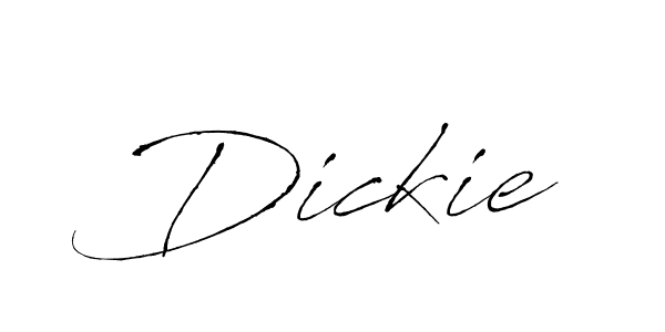 Use a signature maker to create a handwritten signature online. With this signature software, you can design (Antro_Vectra) your own signature for name Dickie. Dickie signature style 6 images and pictures png