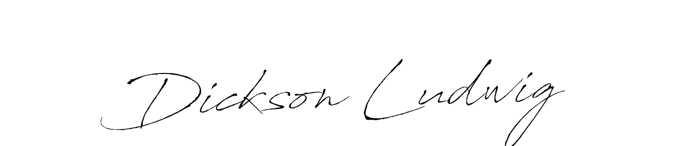 Create a beautiful signature design for name Dickson Ludwig. With this signature (Antro_Vectra) fonts, you can make a handwritten signature for free. Dickson Ludwig signature style 6 images and pictures png