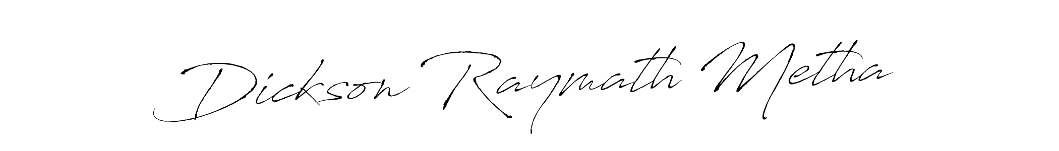 Use a signature maker to create a handwritten signature online. With this signature software, you can design (Antro_Vectra) your own signature for name Dickson Raymath Metha. Dickson Raymath Metha signature style 6 images and pictures png