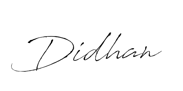 How to make Didhan signature? Antro_Vectra is a professional autograph style. Create handwritten signature for Didhan name. Didhan signature style 6 images and pictures png