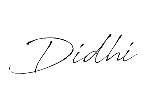 Make a beautiful signature design for name Didhi. With this signature (Antro_Vectra) style, you can create a handwritten signature for free. Didhi signature style 6 images and pictures png