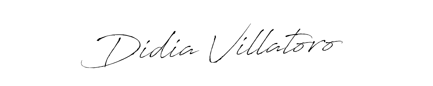 Didia Villatoro stylish signature style. Best Handwritten Sign (Antro_Vectra) for my name. Handwritten Signature Collection Ideas for my name Didia Villatoro. Didia Villatoro signature style 6 images and pictures png