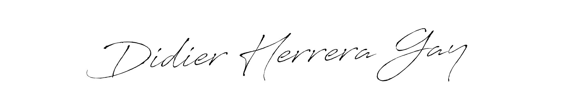 Create a beautiful signature design for name Didier Herrera Gay. With this signature (Antro_Vectra) fonts, you can make a handwritten signature for free. Didier Herrera Gay signature style 6 images and pictures png