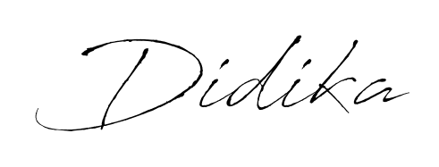 Quickly download Didika name signature in high-resolution PNG using Antro_Vectra style. Ready to insert into PDFs and online applications. Didika signature style 6 images and pictures png