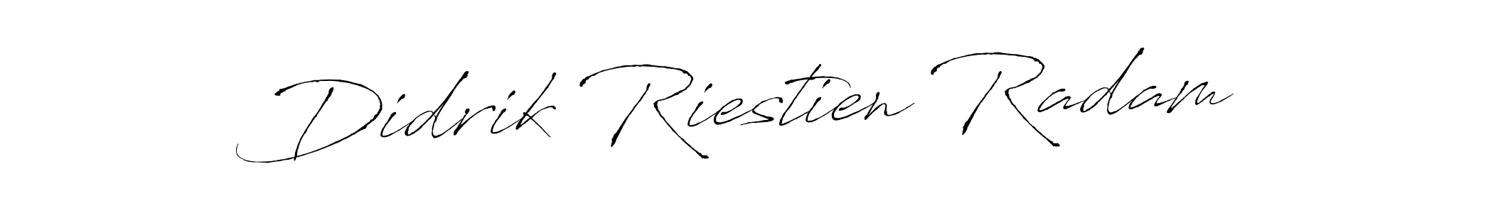 Make a short Didrik Riestien Radam signature style. Manage your documents anywhere anytime using Antro_Vectra. Create and add eSignatures, submit forms, share and send files easily. Didrik Riestien Radam signature style 6 images and pictures png