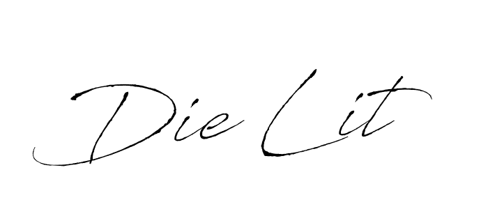 Use a signature maker to create a handwritten signature online. With this signature software, you can design (Antro_Vectra) your own signature for name Die Lit. Die Lit signature style 6 images and pictures png