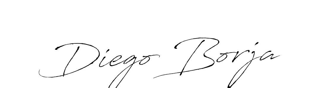 Diego Borja stylish signature style. Best Handwritten Sign (Antro_Vectra) for my name. Handwritten Signature Collection Ideas for my name Diego Borja. Diego Borja signature style 6 images and pictures png