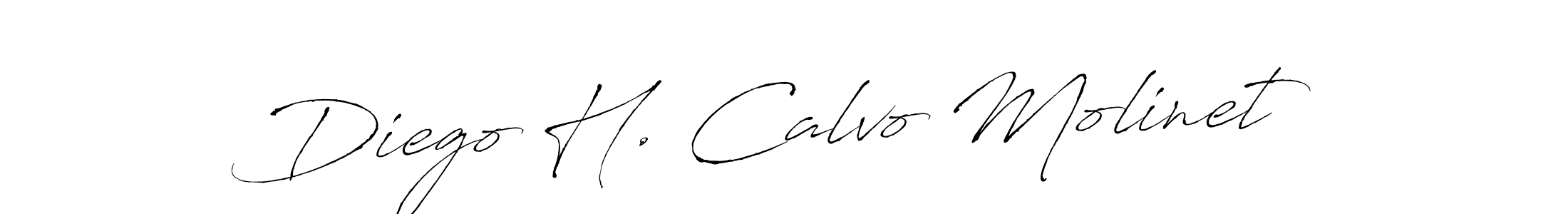 How to make Diego H. Calvo Molinet signature? Antro_Vectra is a professional autograph style. Create handwritten signature for Diego H. Calvo Molinet name. Diego H. Calvo Molinet signature style 6 images and pictures png