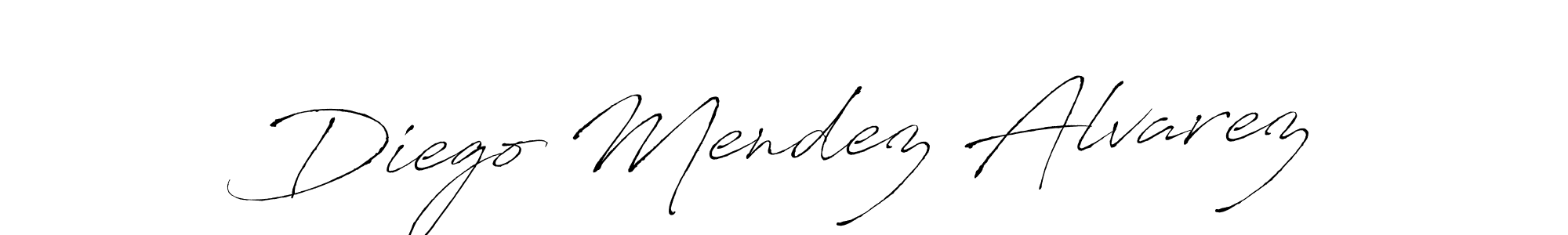 Also we have Diego Mendez Alvarez name is the best signature style. Create professional handwritten signature collection using Antro_Vectra autograph style. Diego Mendez Alvarez signature style 6 images and pictures png