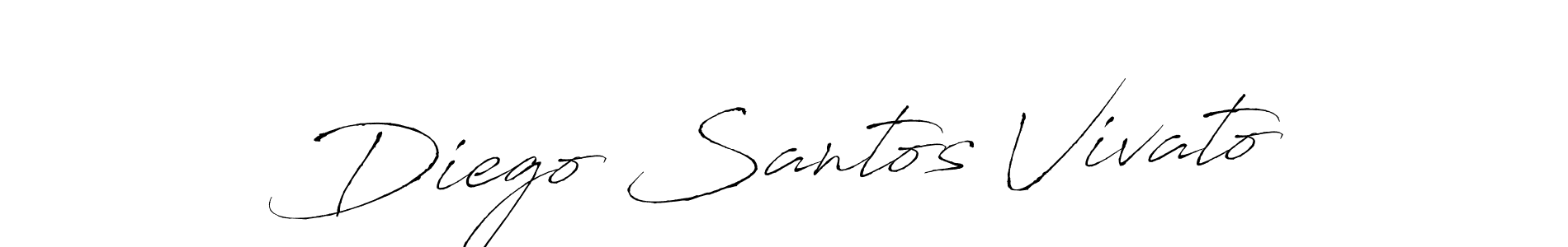 Create a beautiful signature design for name Diego Santos Vivato. With this signature (Antro_Vectra) fonts, you can make a handwritten signature for free. Diego Santos Vivato signature style 6 images and pictures png
