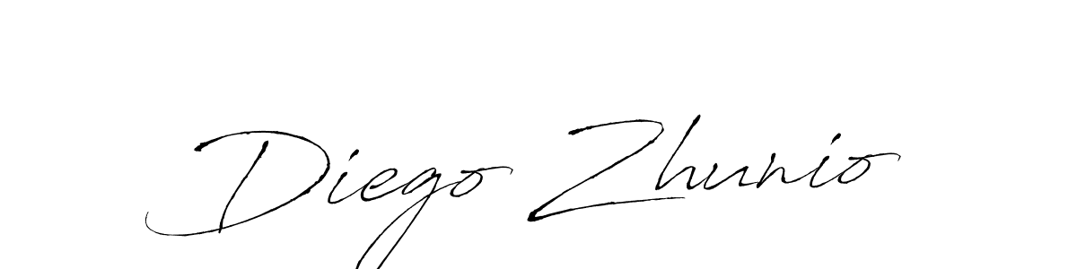 You should practise on your own different ways (Antro_Vectra) to write your name (Diego Zhunio) in signature. don't let someone else do it for you. Diego Zhunio signature style 6 images and pictures png