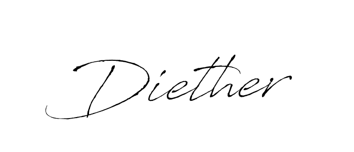 if you are searching for the best signature style for your name Diether. so please give up your signature search. here we have designed multiple signature styles  using Antro_Vectra. Diether signature style 6 images and pictures png