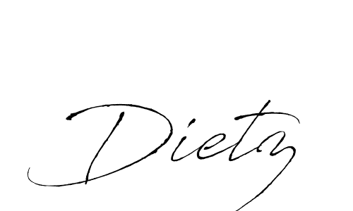 Make a beautiful signature design for name Dietz. With this signature (Antro_Vectra) style, you can create a handwritten signature for free. Dietz signature style 6 images and pictures png