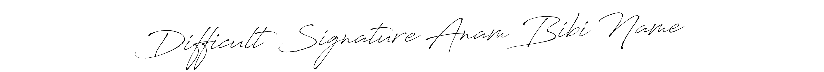 How to make Difficult Signature Anam Bibi Name signature? Antro_Vectra is a professional autograph style. Create handwritten signature for Difficult Signature Anam Bibi Name name. Difficult Signature Anam Bibi Name signature style 6 images and pictures png