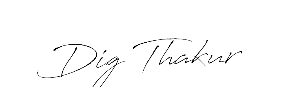 Similarly Antro_Vectra is the best handwritten signature design. Signature creator online .You can use it as an online autograph creator for name Dig Thakur. Dig Thakur signature style 6 images and pictures png