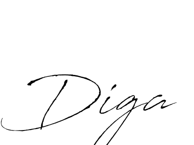 You should practise on your own different ways (Antro_Vectra) to write your name (Diga) in signature. don't let someone else do it for you. Diga signature style 6 images and pictures png