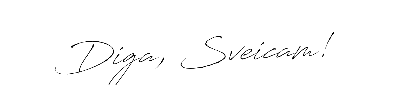 This is the best signature style for the Diga, Sveicam! name. Also you like these signature font (Antro_Vectra). Mix name signature. Diga, Sveicam! signature style 6 images and pictures png