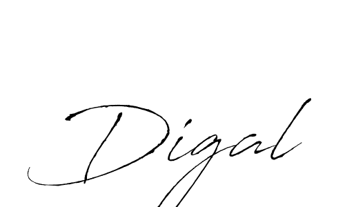 Make a beautiful signature design for name Digal. With this signature (Antro_Vectra) style, you can create a handwritten signature for free. Digal signature style 6 images and pictures png