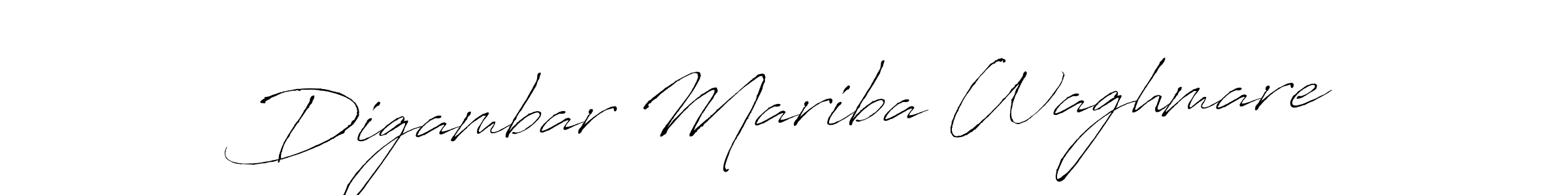 Antro_Vectra is a professional signature style that is perfect for those who want to add a touch of class to their signature. It is also a great choice for those who want to make their signature more unique. Get Digambar Mariba Waghmare name to fancy signature for free. Digambar Mariba Waghmare signature style 6 images and pictures png