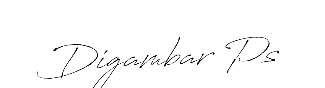 Make a beautiful signature design for name Digambar Ps. With this signature (Antro_Vectra) style, you can create a handwritten signature for free. Digambar Ps signature style 6 images and pictures png