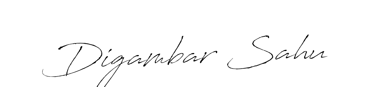 Design your own signature with our free online signature maker. With this signature software, you can create a handwritten (Antro_Vectra) signature for name Digambar Sahu. Digambar Sahu signature style 6 images and pictures png