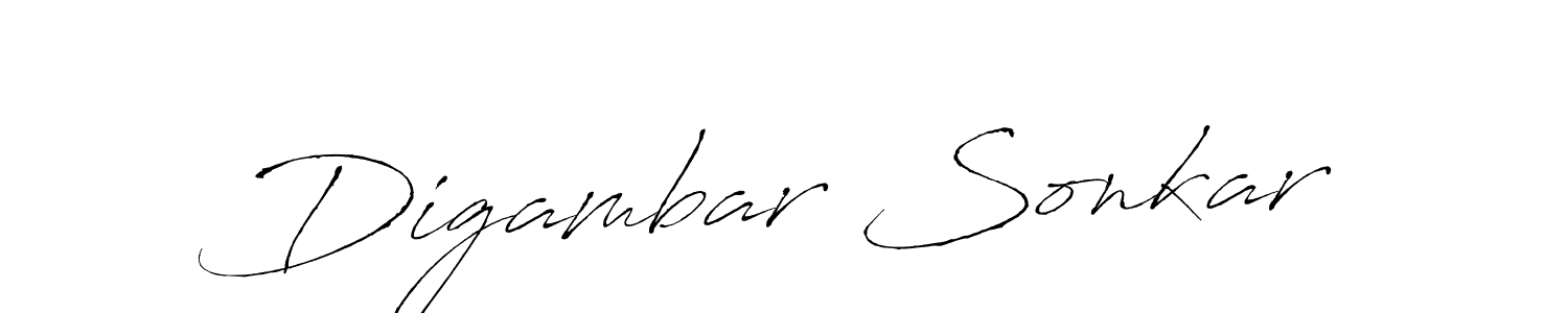 Create a beautiful signature design for name Digambar Sonkar. With this signature (Antro_Vectra) fonts, you can make a handwritten signature for free. Digambar Sonkar signature style 6 images and pictures png