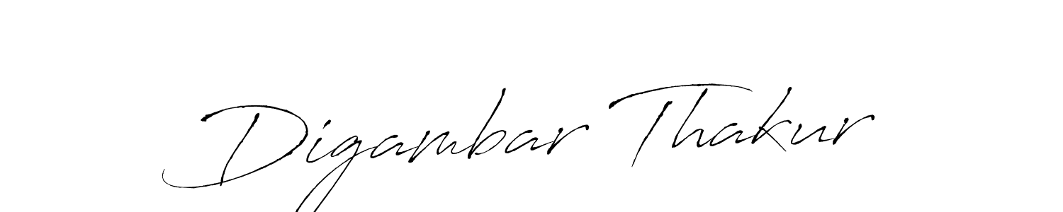 Digambar Thakur stylish signature style. Best Handwritten Sign (Antro_Vectra) for my name. Handwritten Signature Collection Ideas for my name Digambar Thakur. Digambar Thakur signature style 6 images and pictures png