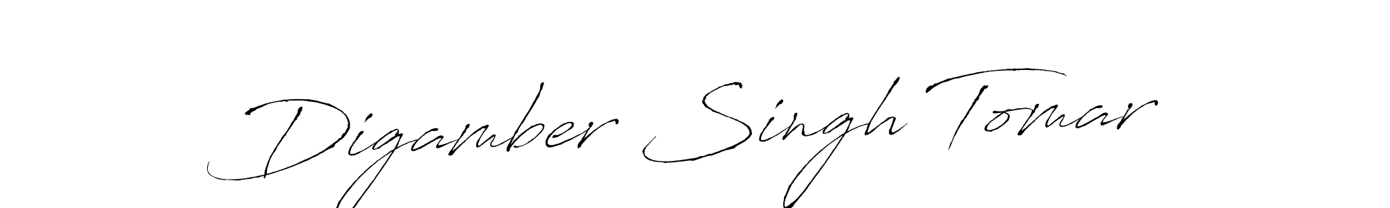 Design your own signature with our free online signature maker. With this signature software, you can create a handwritten (Antro_Vectra) signature for name Digamber Singh Tomar. Digamber Singh Tomar signature style 6 images and pictures png
