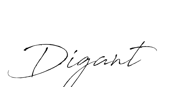 Digant stylish signature style. Best Handwritten Sign (Antro_Vectra) for my name. Handwritten Signature Collection Ideas for my name Digant. Digant signature style 6 images and pictures png