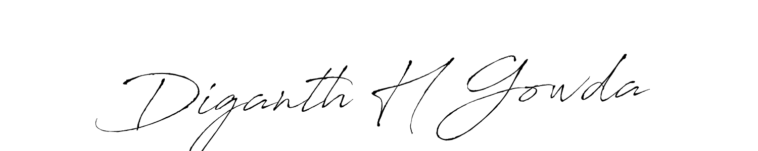 Make a beautiful signature design for name Diganth H Gowda. Use this online signature maker to create a handwritten signature for free. Diganth H Gowda signature style 6 images and pictures png