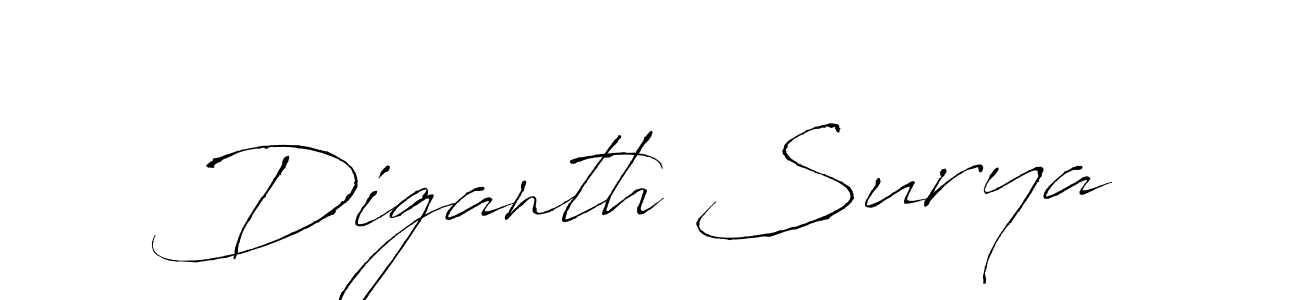 You can use this online signature creator to create a handwritten signature for the name Diganth Surya. This is the best online autograph maker. Diganth Surya signature style 6 images and pictures png