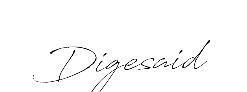 You should practise on your own different ways (Antro_Vectra) to write your name (Digesaid) in signature. don't let someone else do it for you. Digesaid signature style 6 images and pictures png