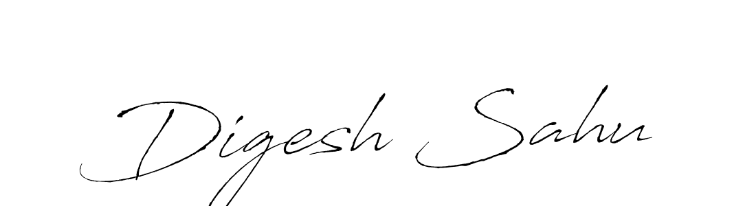 Digesh Sahu stylish signature style. Best Handwritten Sign (Antro_Vectra) for my name. Handwritten Signature Collection Ideas for my name Digesh Sahu. Digesh Sahu signature style 6 images and pictures png