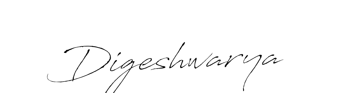 Design your own signature with our free online signature maker. With this signature software, you can create a handwritten (Antro_Vectra) signature for name Digeshwarya. Digeshwarya signature style 6 images and pictures png