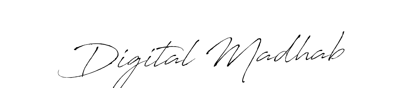 The best way (Antro_Vectra) to make a short signature is to pick only two or three words in your name. The name Digital Madhab include a total of six letters. For converting this name. Digital Madhab signature style 6 images and pictures png