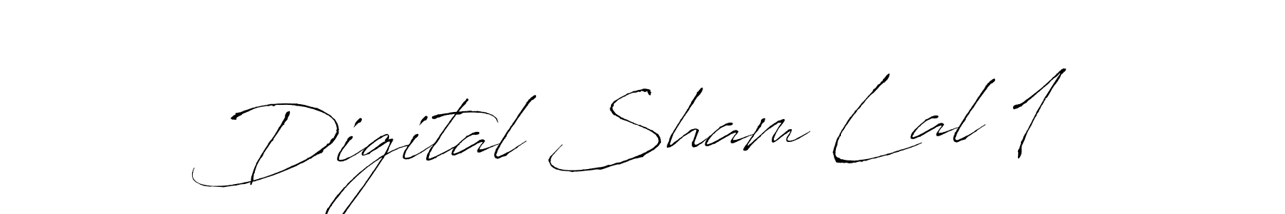 Design your own signature with our free online signature maker. With this signature software, you can create a handwritten (Antro_Vectra) signature for name Digital Sham Lal 1. Digital Sham Lal 1 signature style 6 images and pictures png