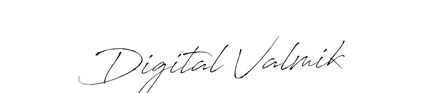 The best way (Antro_Vectra) to make a short signature is to pick only two or three words in your name. The name Digital Valmik include a total of six letters. For converting this name. Digital Valmik signature style 6 images and pictures png