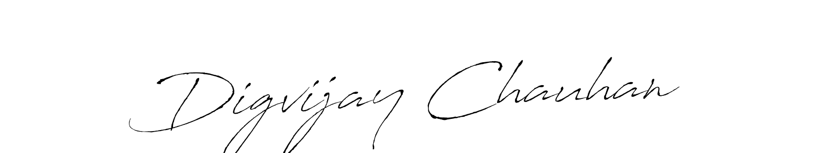 Digvijay Chauhan stylish signature style. Best Handwritten Sign (Antro_Vectra) for my name. Handwritten Signature Collection Ideas for my name Digvijay Chauhan. Digvijay Chauhan signature style 6 images and pictures png