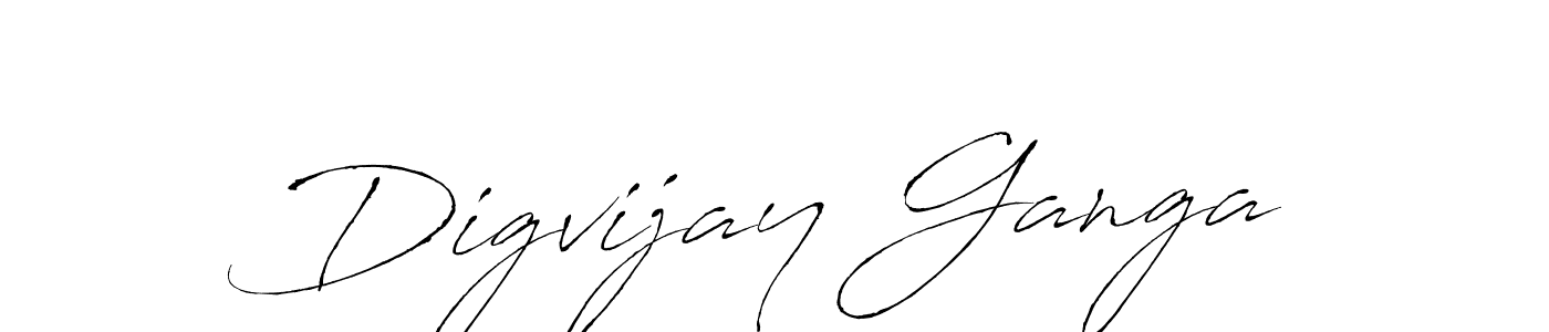 How to make Digvijay Ganga signature? Antro_Vectra is a professional autograph style. Create handwritten signature for Digvijay Ganga name. Digvijay Ganga signature style 6 images and pictures png