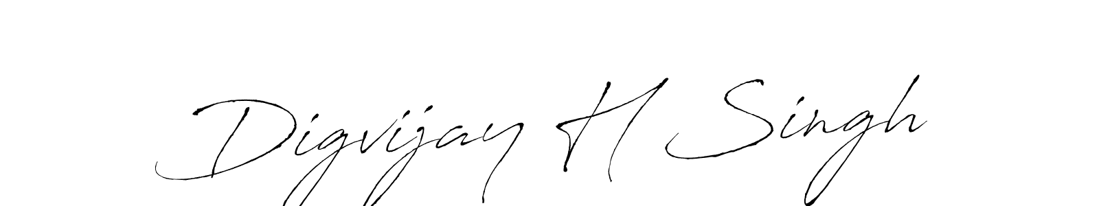 How to make Digvijay H Singh signature? Antro_Vectra is a professional autograph style. Create handwritten signature for Digvijay H Singh name. Digvijay H Singh signature style 6 images and pictures png