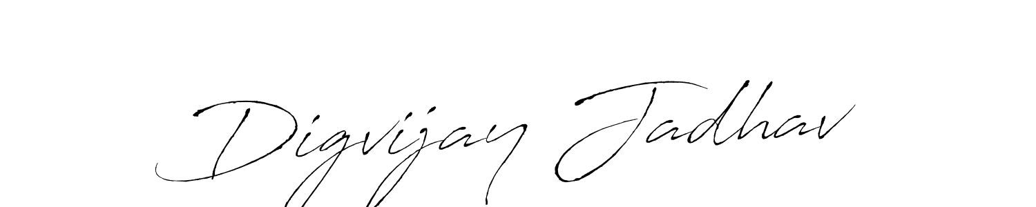 This is the best signature style for the Digvijay Jadhav name. Also you like these signature font (Antro_Vectra). Mix name signature. Digvijay Jadhav signature style 6 images and pictures png