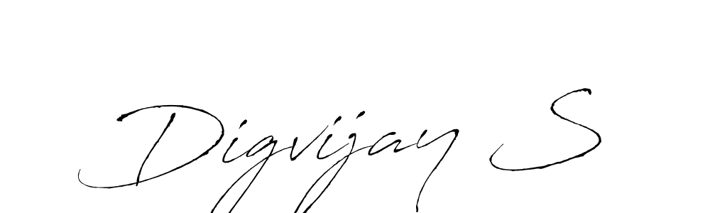 Digvijay S stylish signature style. Best Handwritten Sign (Antro_Vectra) for my name. Handwritten Signature Collection Ideas for my name Digvijay S. Digvijay S signature style 6 images and pictures png