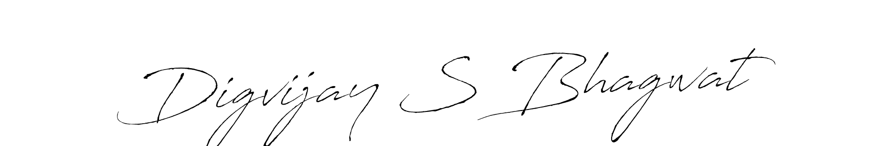 How to make Digvijay S Bhagwat signature? Antro_Vectra is a professional autograph style. Create handwritten signature for Digvijay S Bhagwat name. Digvijay S Bhagwat signature style 6 images and pictures png
