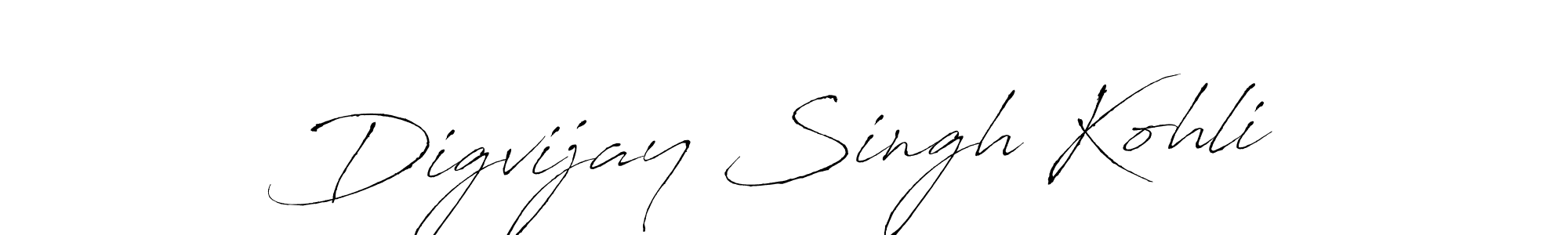 Also we have Digvijay Singh Kohli name is the best signature style. Create professional handwritten signature collection using Antro_Vectra autograph style. Digvijay Singh Kohli signature style 6 images and pictures png