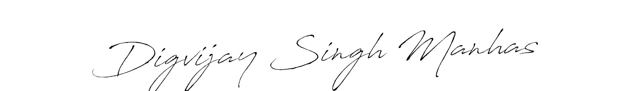 Also we have Digvijay Singh Manhas name is the best signature style. Create professional handwritten signature collection using Antro_Vectra autograph style. Digvijay Singh Manhas signature style 6 images and pictures png